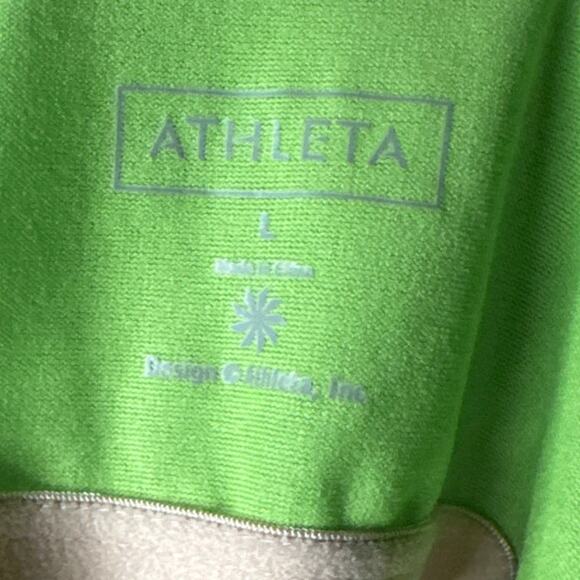 Athleta Shorebreak Racerback Swim Dress Lime Green Size Large - Picture 6 of 9